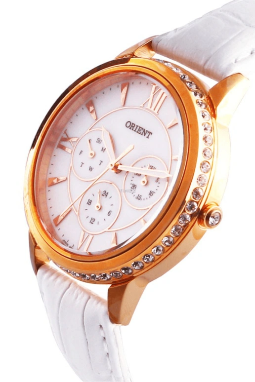 Orient,Other 39mm,39mm,Stainless Steel,Ceramic,White,Quartz,Date,Day,FSW03002W