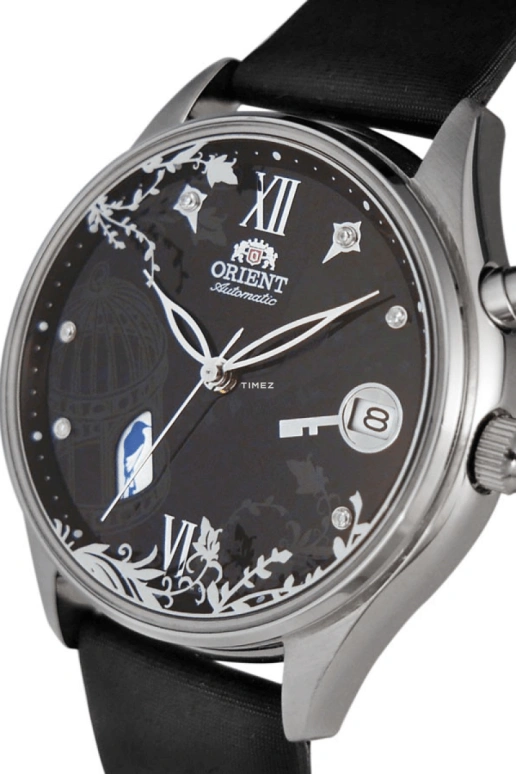 Orient,Other 36mm,36mm,Stainless Steel,Black,Automatic,Day,Glass,FDM00002B