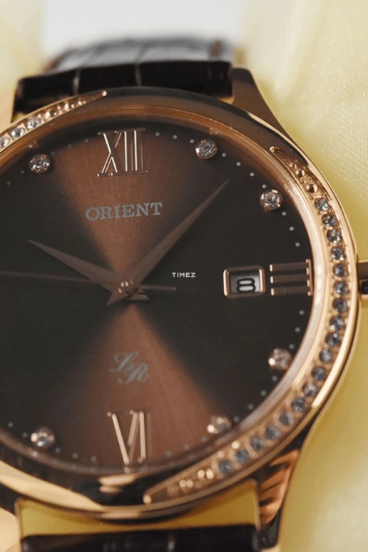 Orient,Other 36.50mm,36.50mm,Stainless Steel,Brown,Quartz,Day,Hardlex,Glass,FUNF8001T