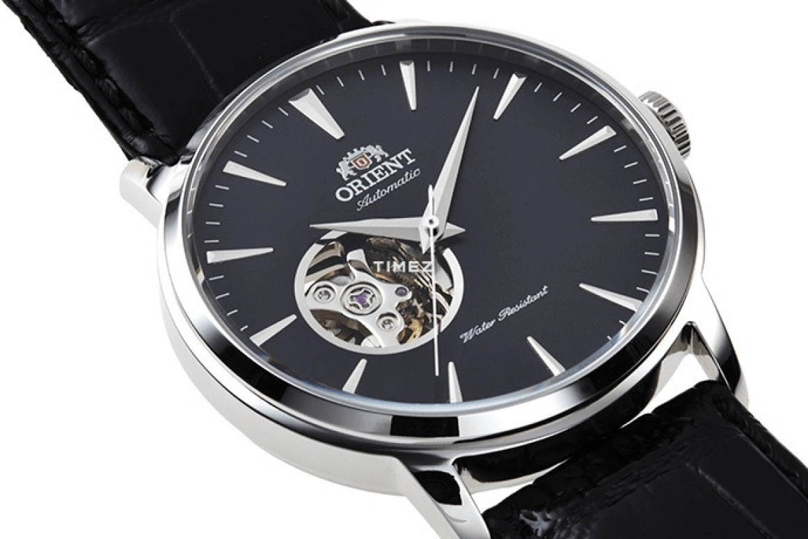 Orient,Contemporary 41mm,41mm,Stainless Steel,Black,Automatic,Handwound,Glass,Round,AG02004B