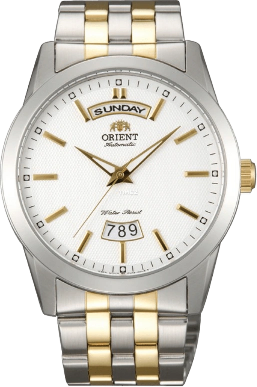 Orient,Classic 40mm,40mm,Stainless Steel,White,Automatic,Date,Day,FEV0S002W