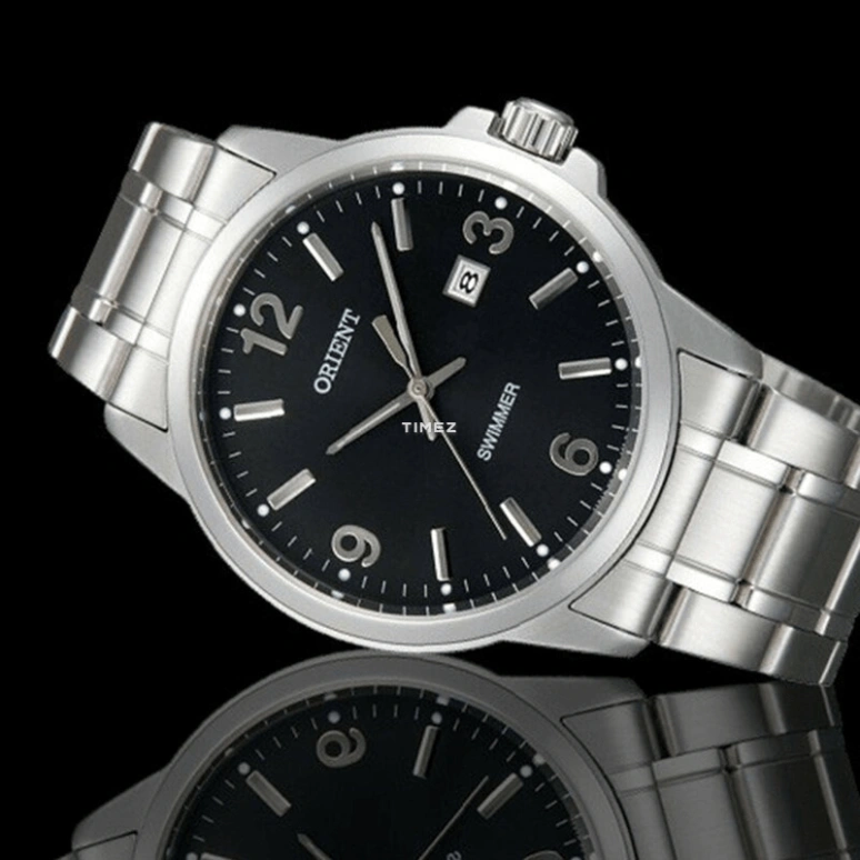 Orient,Other 41mm,41mm,Stainless Steel,Black,Quartz,Day,Glass,SUNE5005B