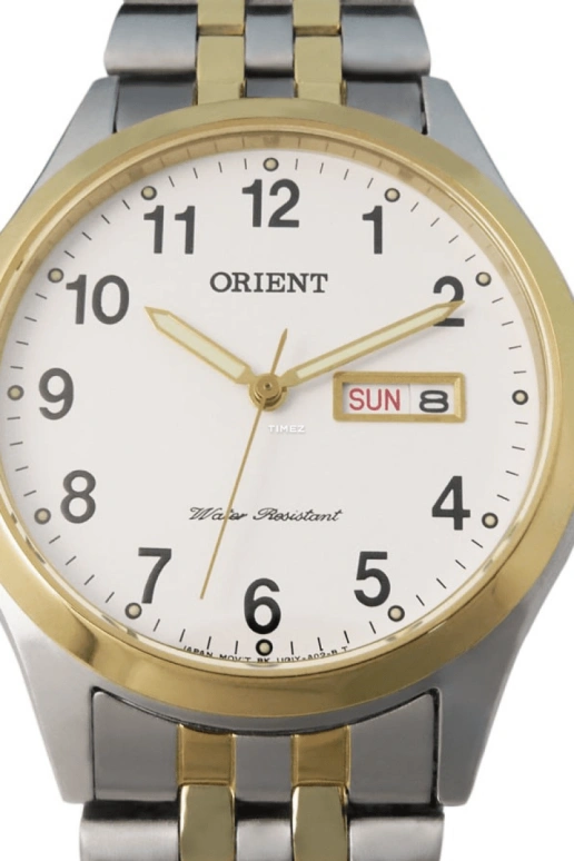 Orient,Other 37mm,37mm,Stainless Steel,White,Quartz,Date,Day,FUG1Y005W