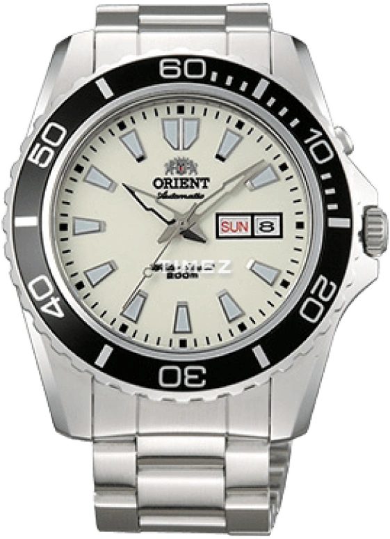 Orient,Sports 44.50mm,44.50mm,Stainless Steel,Cream,Automatic,Date,Day,EM75005R