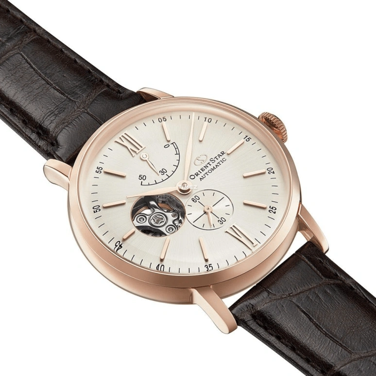 Orient,STAR 40mm,40mm,Stainless Steel,White,Handwound,Power Reserve Indicator,Glass,RE,RE-AV0001S00B