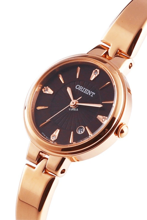 Orient,Other 26mm,26mm,Stainless Steel,Coffee,Quartz,Day,Glass,FSZ40002T
