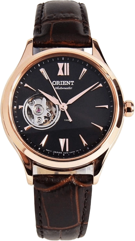 Orient,Classic 35.90mm,35.90mm,Stainless Steel,Brown,Handwound,Glass,Round,RA,RA-AG0023Y10B
