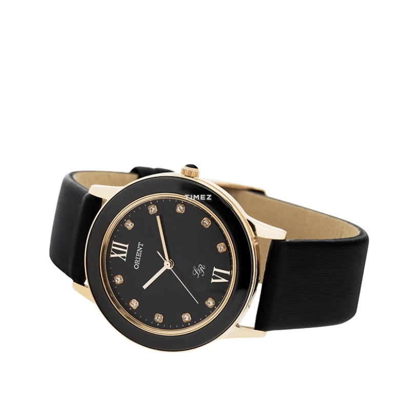 Orient,Other 37mm,37mm,Stainless Steel,Ceramic,Black,Quartz,Hardlex,Glass,Round,QC0Q001B