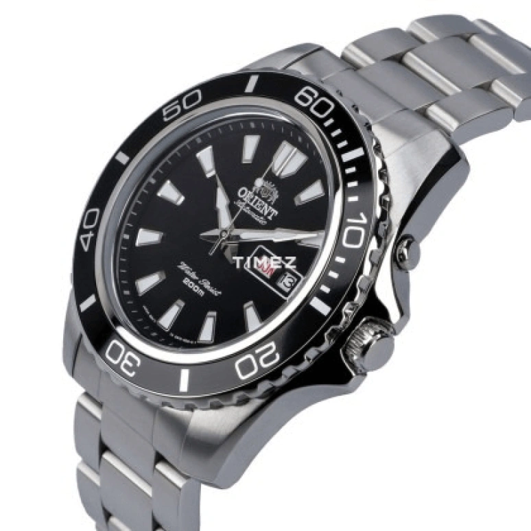 Orient,Other 44.50mm,44.50mm,Stainless Steel,Black,Automatic,Date,Day,FEM75001B