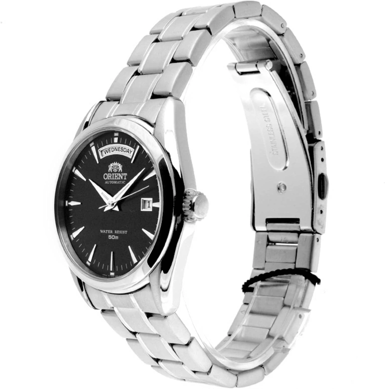 Orient,Other 38mm,38mm,Stainless Steel,Black,Automatic,Date,Day,SEV0C001BY