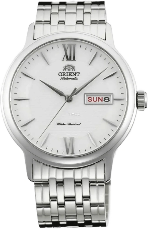 Orient,Classic 40mm,40mm,Stainless Steel,White,Automatic,Date,Day,SAA05003W