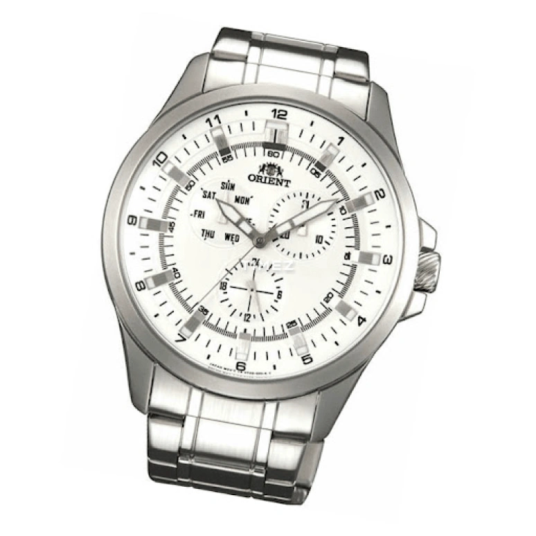 Orient,Sports 46mm,46mm,Stainless Steel,White,Quartz,Glass,Round,FUT0D002W