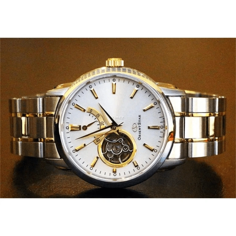 Orient,STAR 39mm,39mm,Stainless Steel,Silver White,Automatic,Power Reserve Indicator,Sapphire,Crystal Glass,SDA02001W0