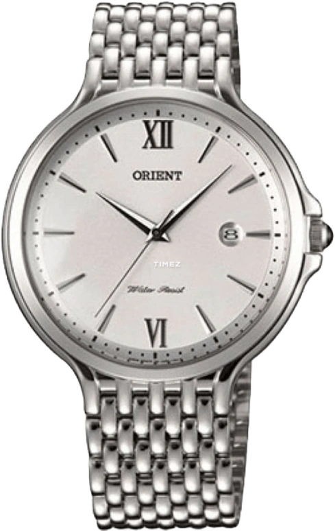 Orient,Classic 40.50mm,40.50mm,Stainless Steel,White,Quartz,Day,Sapphire,Crystal Glass,FUNF7006W