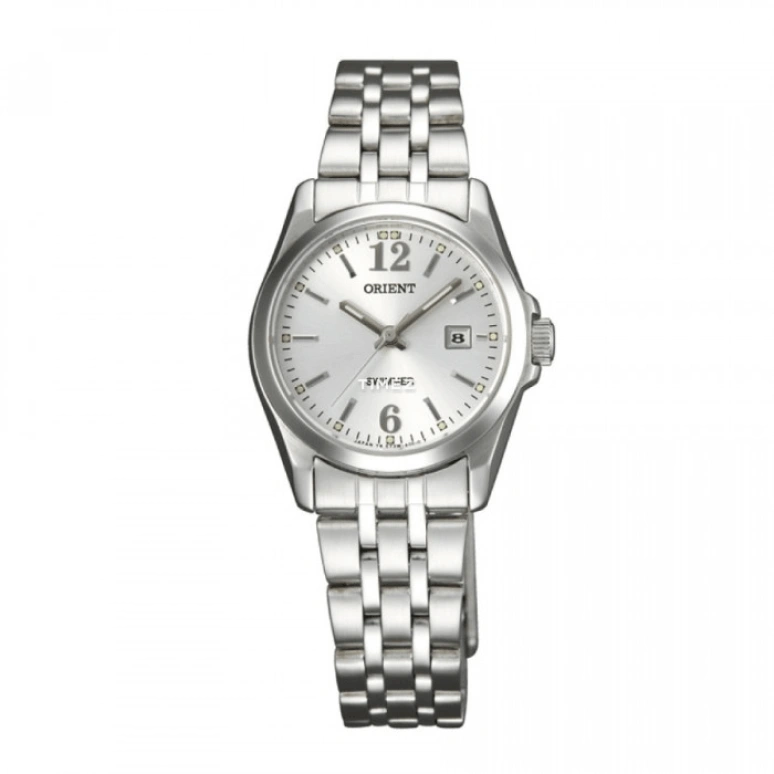 Orient,Revival 28mm,28mm,Stainless Steel,Silver,Quartz,Day,Glass,SSZ3W004W