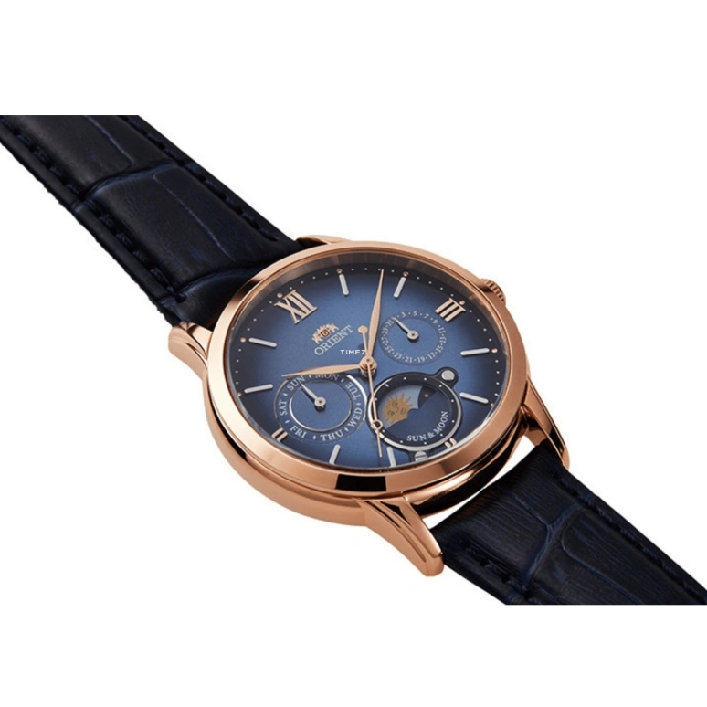 Orient,Classic 34.80mm,34.80mm,Stainless Steel,Blue,Quartz,Date,Day,Day / Night Indication,RA,RA-KA0007L