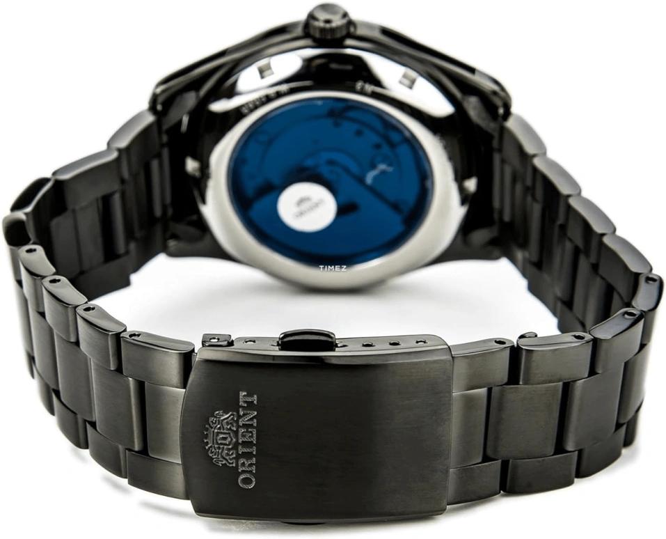 Orient,Other 38.50mm,38.50mm,Stainless Steel,Black,Automatic,Day,Hardlex,Glass,ER21001B