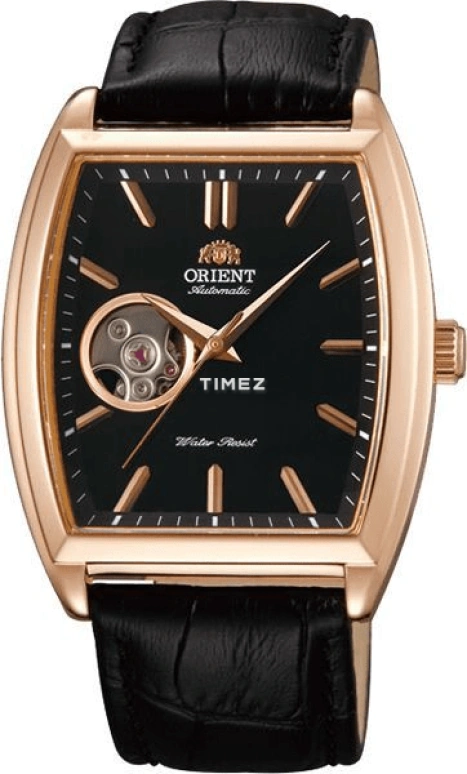 Orient,Classic 37x46mm,37x46mm,Stainless Steel,Rose Gold,Black,Automatic,Sapphire,Glass,Tonneau,FDBAF001B