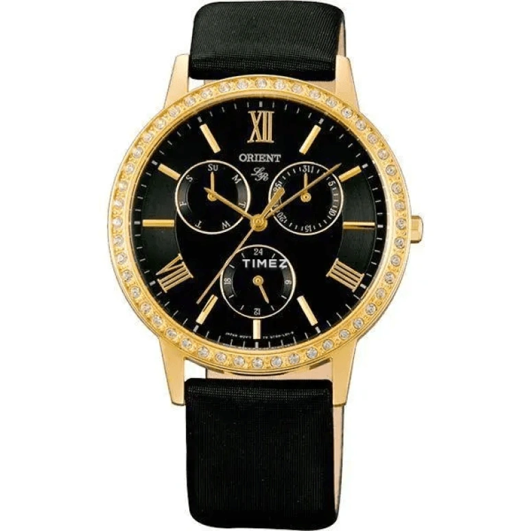 Orient,Sports 37mm,37mm,Yellow Gold,Black,Quartz,Date,Day,UT0H003B