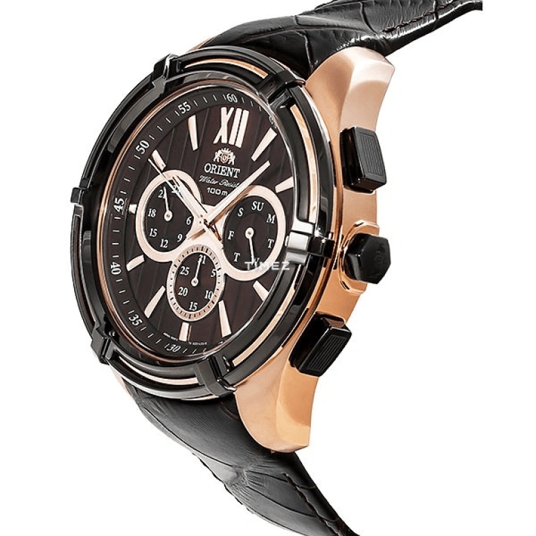 Orient,Sports 49mm,49mm,Stainless Steel,Black,Quartz,Date,Day,UZ01004B