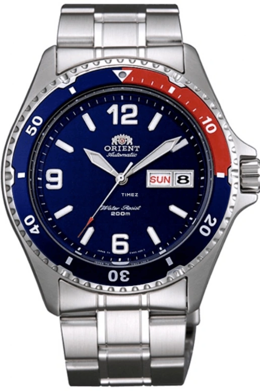 Orient,Other 41.50mm,41.50mm,Stainless Steel,Blue,Automatic,Date,Day,FAA02009D