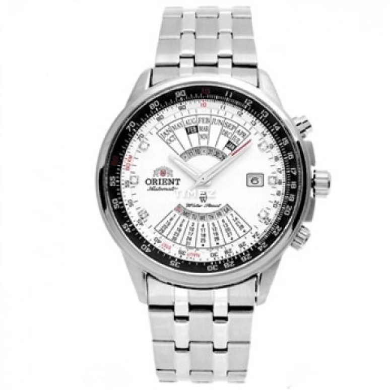 Orient,Sports 44mm,44mm,Stainless Steel,White,Automatic,Perpetual Calendar,Date,Day,SEU08002WX