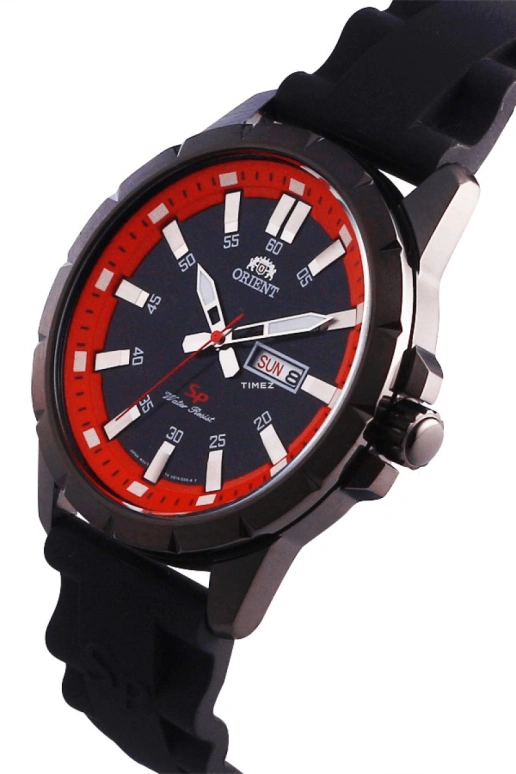 Orient,Sports 43mm,43mm,Stainless Steel,Orange,Quartz,Date,Day,FUG1X009B