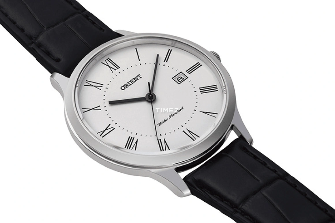 Orient,Contemporary 39mm,39mm,Stainless Steel,White,Quartz,Day,Glass,RF,RF-QD0008S
