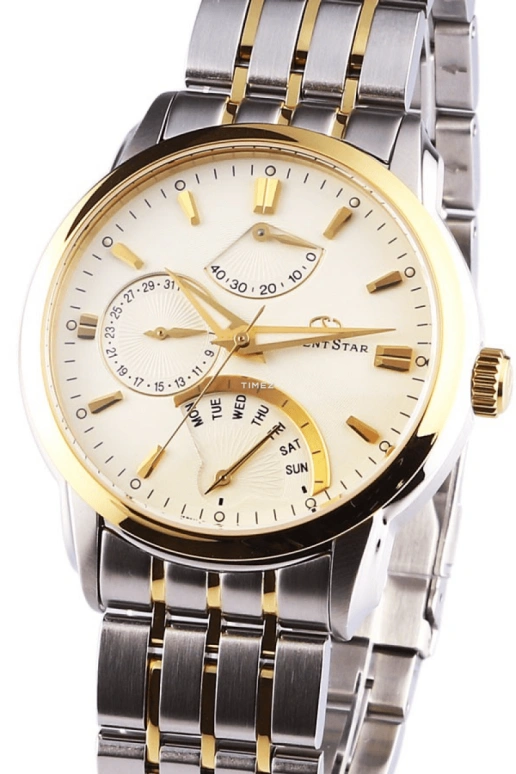 Orient,Other 39.50mm,39.50mm,Stainless Steel,White,Handwound,Date,Day,Power Reserve Indicator,Flyback,Sapphire,Crystal Glass,Round,SDE00001W