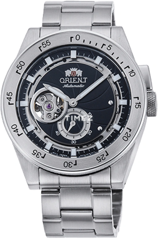 Orient,Revival 40.80mm,40.80mm,Stainless Steel,Black,Handwound,Glass,Tonneau,RA,RA-AR0201B
