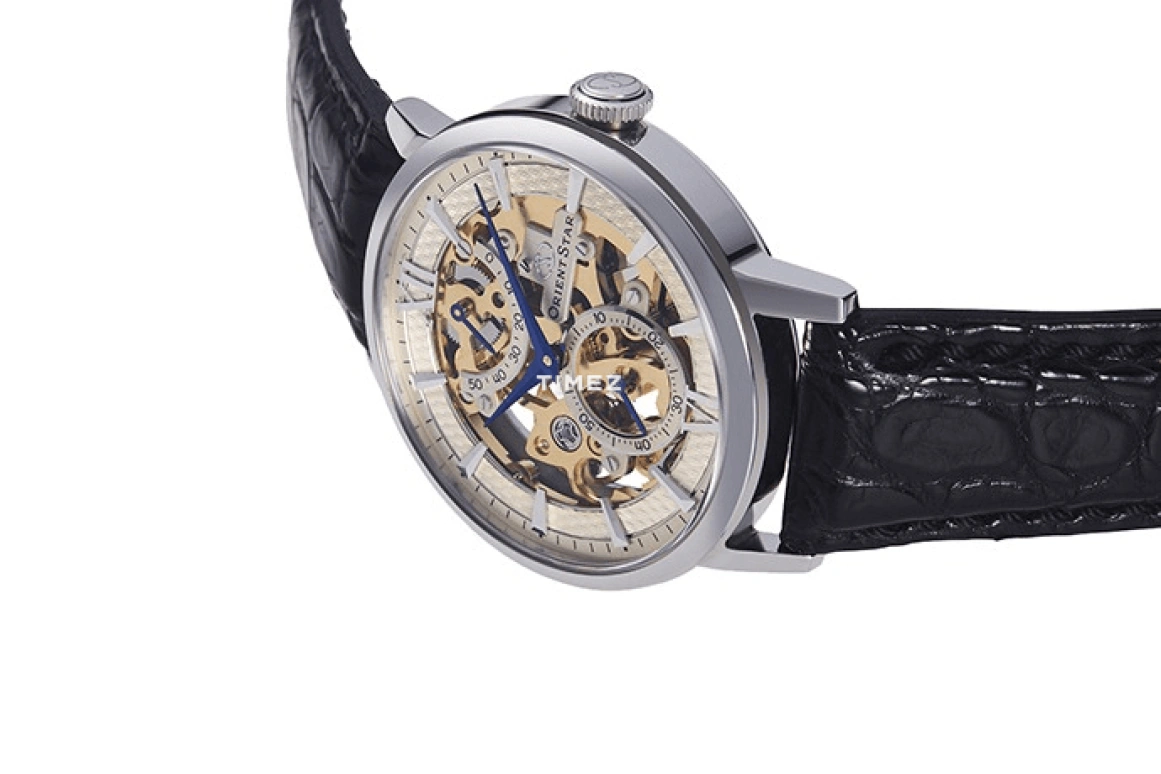 Orient,STAR 39mm,39mm,Stainless Steel,Skeleton,Handwound,Power Reserve Indicator,Sapphire,DX02002S