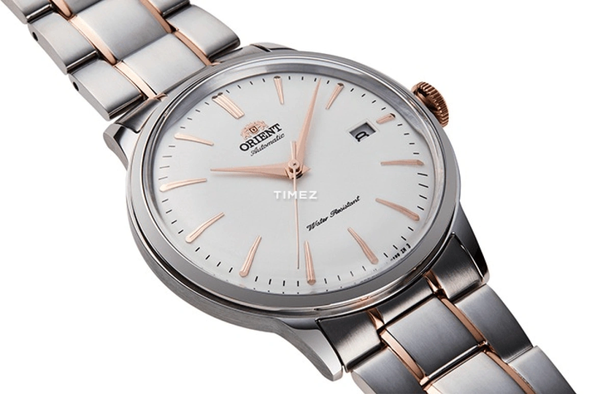 Orient,Classic 40.50mm,40.50mm,Stainless Steel,White,Automatic,Handwound,Day,Sapphire,Crystal Glass,RA,RA-AC0004S