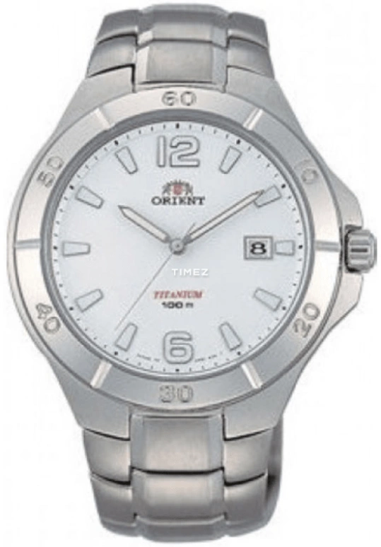 Orient,Sports 40mm,40mm,Stainless Steel,White,Quartz,Day,Sapphire,Crystal Glass,CUN81001W