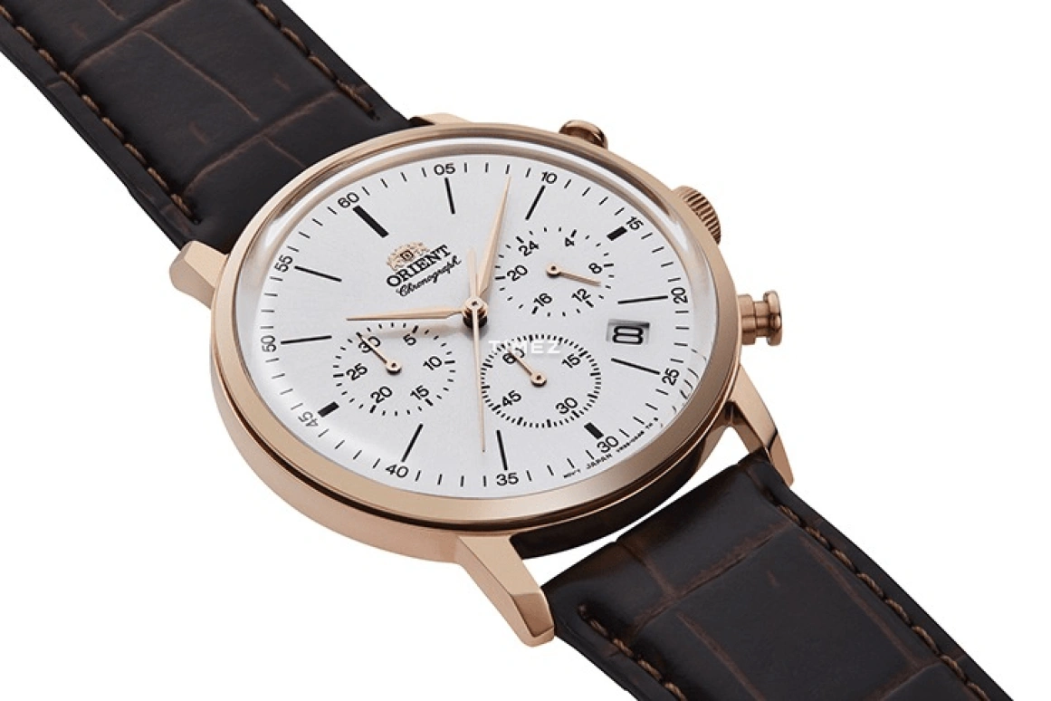 Orient,Classic 42.40mm,42.40mm,Stainless Steel,White,Quartz,Chronograph,Day,RA,RA-KV0403S