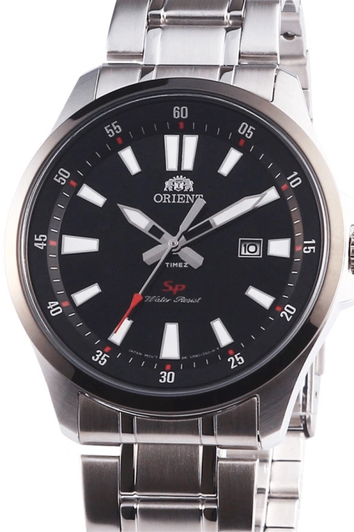 Orient,Sports 42mm,42mm,Stainless Steel,Black,Quartz,Day,Sapphire,Crystal Glass,FUNE1001B