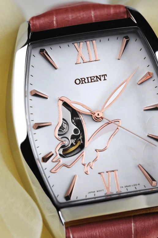 Orient,Other 34x43.50mm,34x43.50mm,Stainless Steel,White,Automatic,Hardlex,Glass,Tonneau,FDBAE004W
