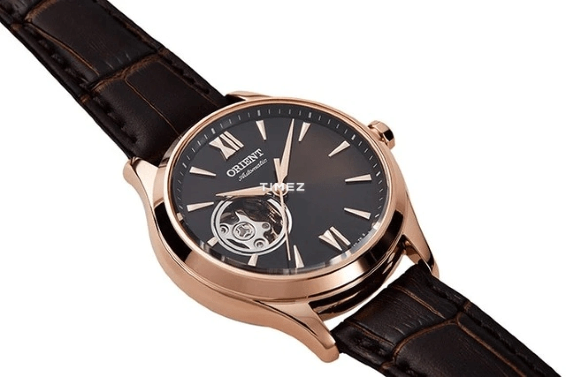 Orient,Classic 35.90mm,35.90mm,Stainless Steel,Brown,Handwound,Glass,Round,RA,RA-AG0023Y10B