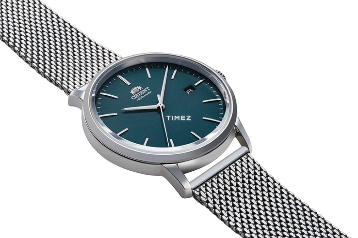 Orient,Contemporary 40mm,40mm,Stainless Steel,Green,Automatic,Day,Glass,RA,RA-AC0E06E