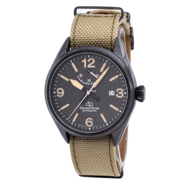 Orient,Sports 41mm,41mm,Stainless Steel,Grey,Handwound,Day,Sapphire,RE,RE-AU0206B00B