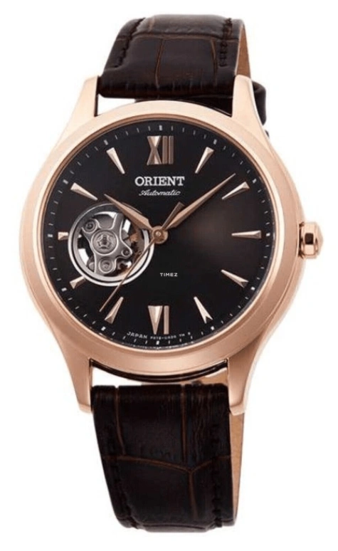 Orient,Classic 35.90mm,35.90mm,Stainless Steel,Brown,Handwound,Glass,Round,RA,RA-AG0023Y10B