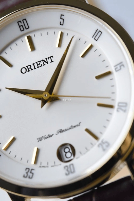 Orient,Other 31mm,31mm,Stainless Steel,White,Quartz,Day,Sapphire,Crystal Glass,FUNG6003W