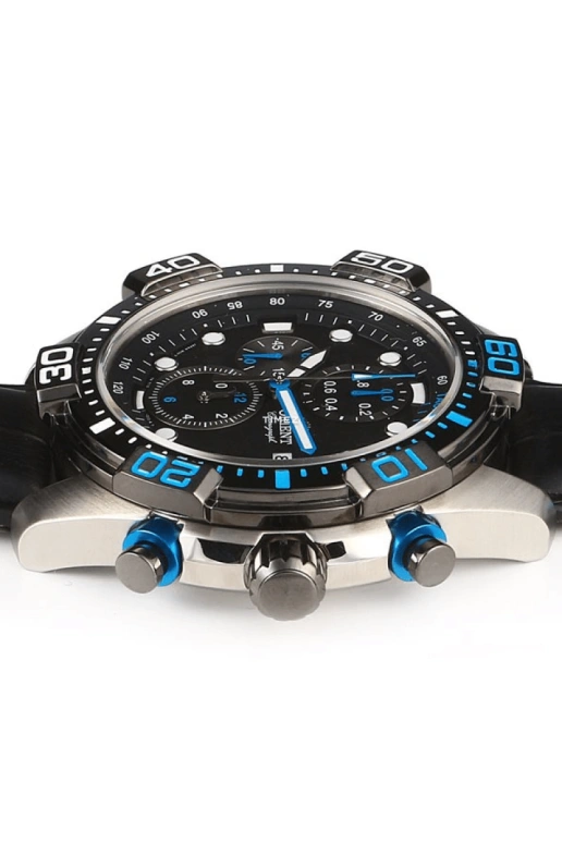 Orient,Sports 44.50mm,44.50mm,Stainless Steel,Black,Quartz,Chronograph,Day,FTT16004B