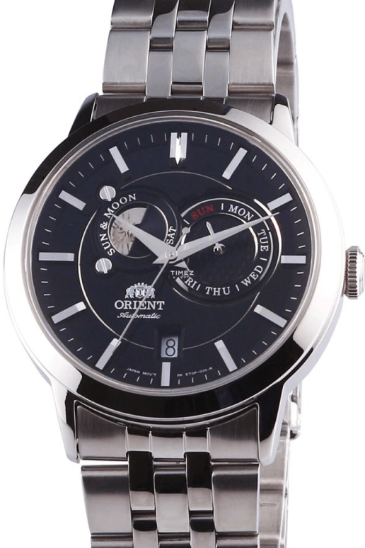 Orient,Other 41.50mm,41.50mm,Stainless Steel,Black,Automatic,Date,Day,FET0P002B