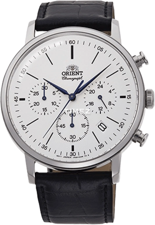 Orient,Classic 42.40mm,42.40mm,Stainless Steel,White,Quartz,Chronograph,Day,RA,RA-KV0405S