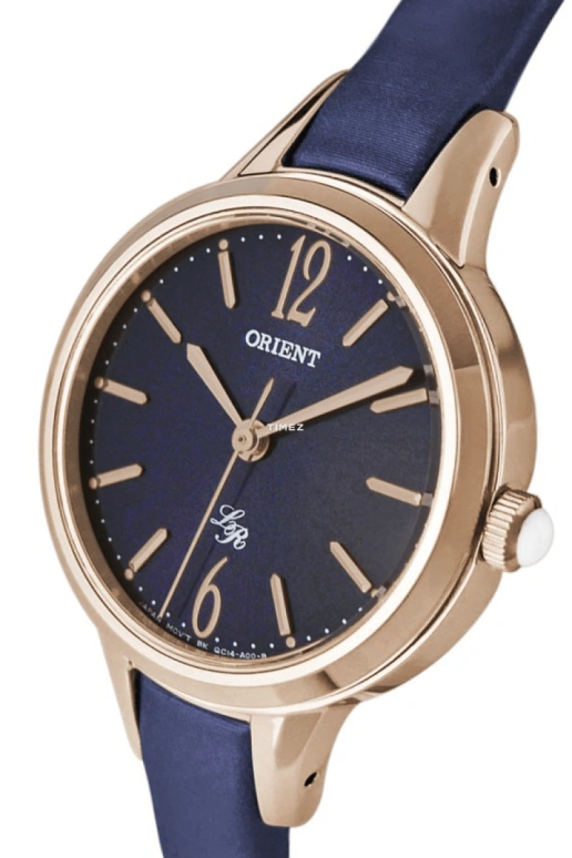 Orient,Other 28mm,28mm,Stainless Steel,Blue,Quartz,Glass,Round,FQC14004D