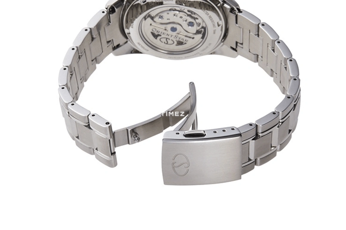 Orient,Contemporary 41mm,41mm,Stainless Steel,Blue,Automatic,Handwound,Power Reserve Indicator,Sapphire,RE,RE-HJ0002L