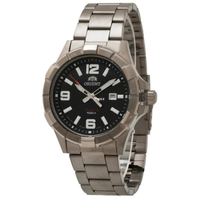 Orient,Sports 43.20mm,43.20mm,Stainless Steel,Black,Quartz,Day,Hardlex,Glass,UNE6001B