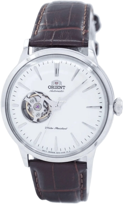 Orient,Classic 41mm,41mm,Stainless Steel,White,Handwound,Glass,Round,RA,RA-AG0002S10B