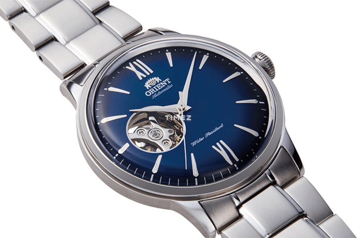 Orient,Classic 40.50mm,40.50mm,Stainless Steel,Blue,Handwound,Glass,Round,RA,RA-AG0028L