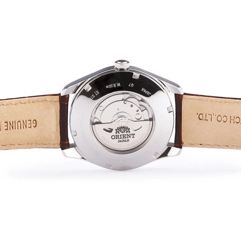 Orient,Classic 42mm,42mm,Stainless Steel,White,Handwound,Day,Power Reserve Indicator,Dule Time,SDJ05003W